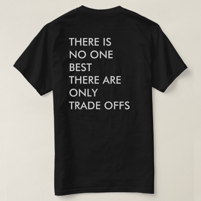 Business Moto für Unternehmer T-Shirt (Design Rückseite)
