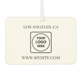 Business Name QR Code Contact Info Custom Autolufterfrischer