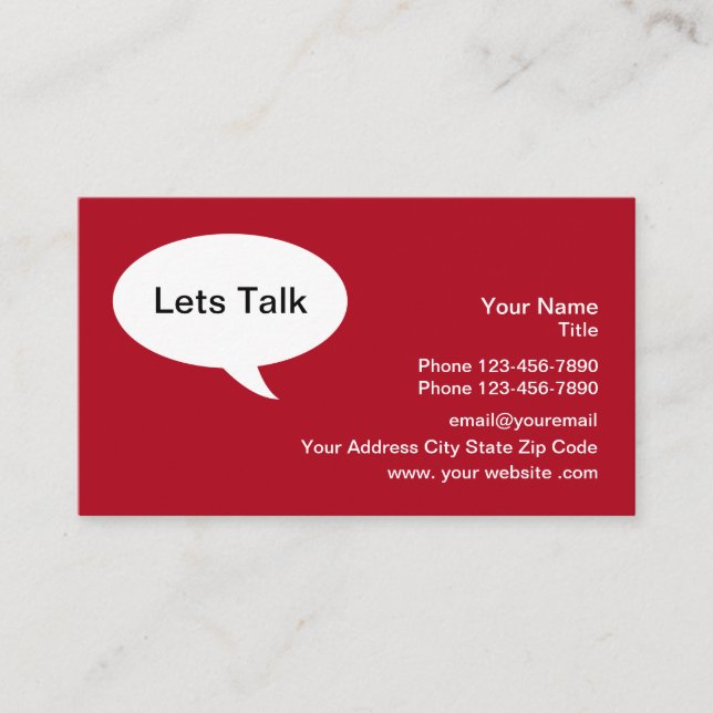 Business Networking Clever Visitenkarte (Vorderseite)