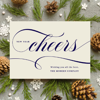Business New Year Cheurs Holiday Card Feiertagskarte