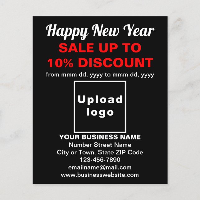 Business New Year Sale auf Black Flyer (Vorne)