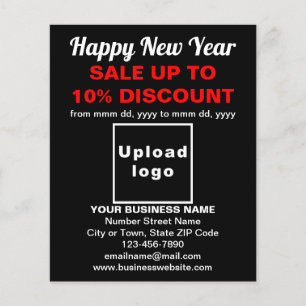 Business New Year Sale auf Black Flyer