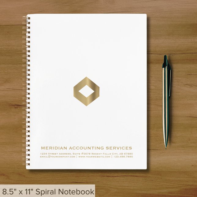 Business-Notebook mit Template-Logo Notizbuch (Von Creator hochgeladen)