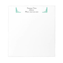 Business Notepad mit benutzerdefinierter Aquamarin Notizblock