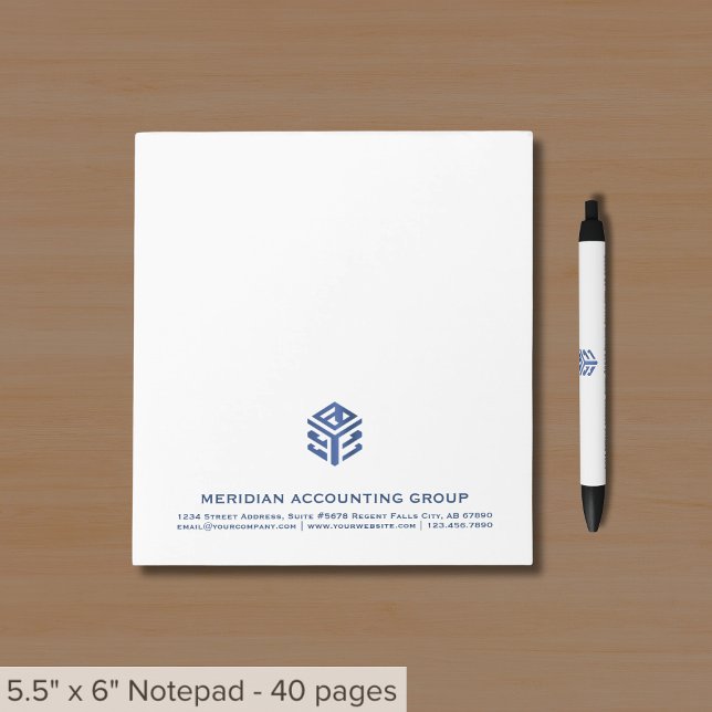 Business Notepad mit Firmenlogo Notizblock (Von Creator hochgeladen)