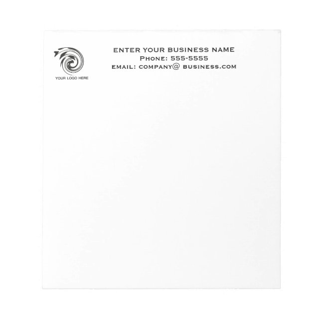 Business-Notizblock mit Logo Notizblock (Vorderseite)