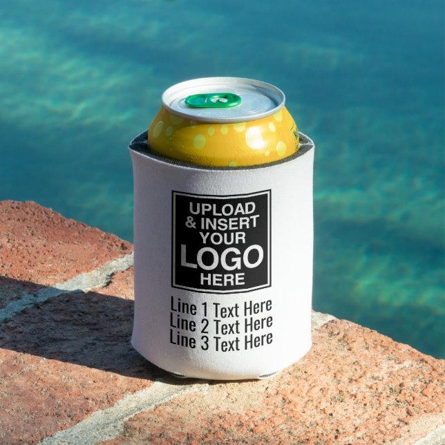 Business Office mit Logos und Kontaktinformationen Dosenkühler (In Situ Pool)