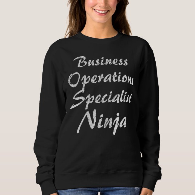 Business Operations Specialist Besatzung Work Sweatshirt (Vorderseite)