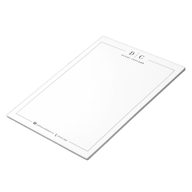 Business Personalisiert Notizblock (angewinkelt)