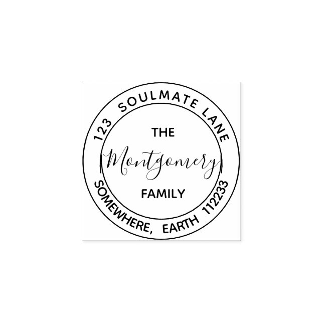 Business | Persönliche Gestaltung Gummistempel (Prägung)