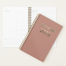 Business-Planer 2023 Blush-Rose Goldtypografie