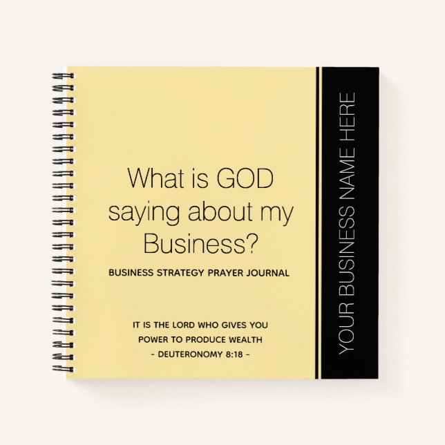 Business Prayer Journal Notizbuch