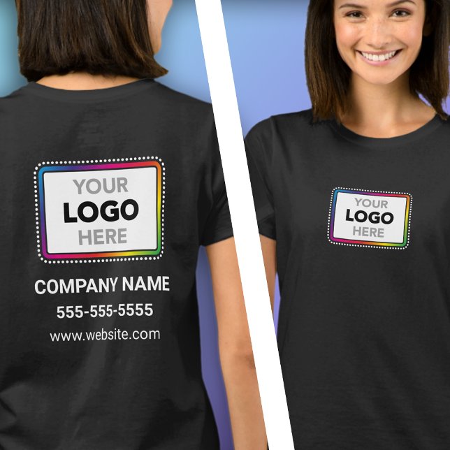 Business Promo T-Shirt with Front and Back Logo (Von Creator hochgeladen)