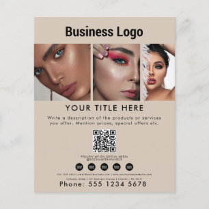 Business Promotionsalon Schönheitshaar Nail Makeup Flyer