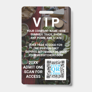 Business QR Code Dunkles Foto Cool Promo Event VIP Ausweis
