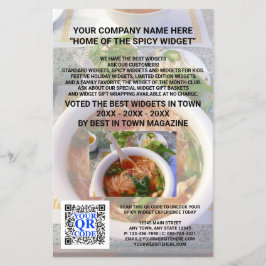 Business QR Code Light Foto Custom Marketing Flyer