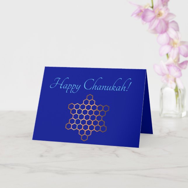 Business Ready Cutomizable Chanukah Card Karte (Orchidee)