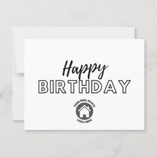 Business Real Anwesen Happy Birthday Postkarte