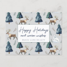 Business Real Anwesen Happy Holidays Klasse Grün