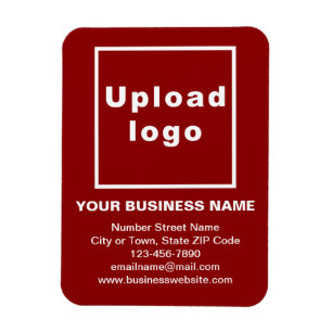 Business Red Flexible Foto Magnet
