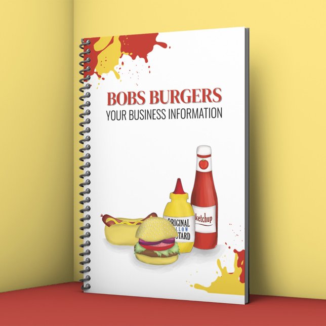Business Restaurant Company Hamburger Hotdog Notizbuch (Business restaurant custom notebook.)