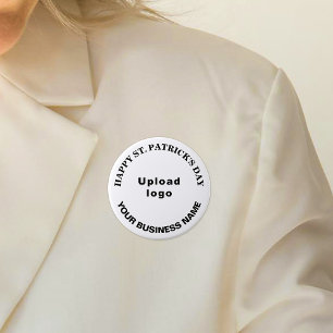 Business Saint Patrick Gruß auf White Round Button