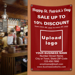 Business Saint Patrick Verkauf auf Red Banner