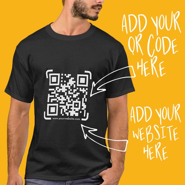 Business Scan Me QR-Code-Website T-Shirt (Von Creator hochgeladen)