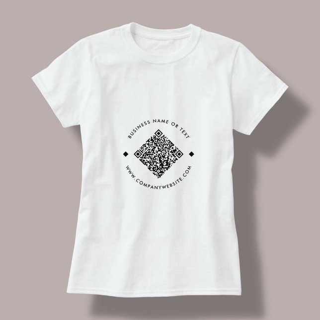 Business Scan Me QR Code Website T-Shirt (Von Creator hochgeladen)