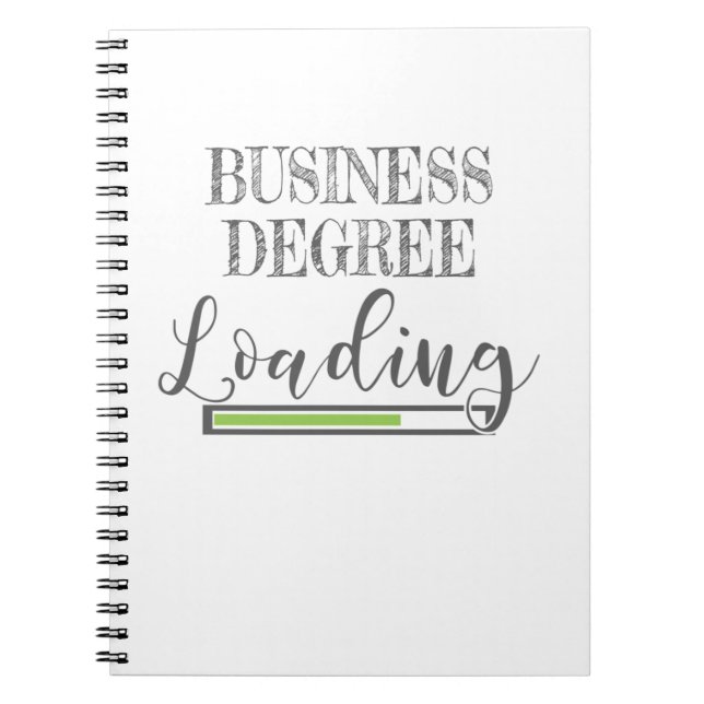 Business School Student Geschenk Business Degree L Notizblock (Vorderseite)