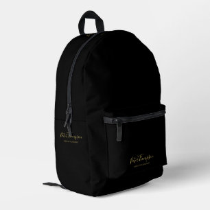 Business Script Elegante Signatur Personalisiert Bedruckter Rucksack