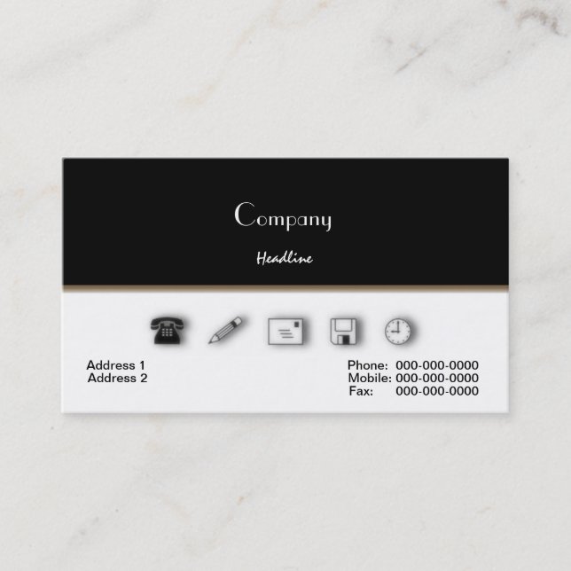 Business Service Business Card Visitenkarte (Vorderseite)