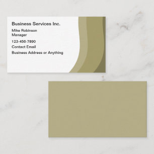 Business Services Moderne Visitenkarte
