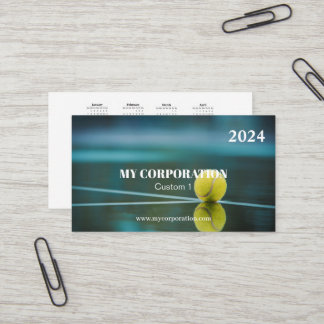 Business Sport Pocket Kalender 2024 Visitenkarte