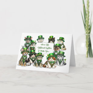 Business St Patricks Day von der Gruppe Funny Cats Karte