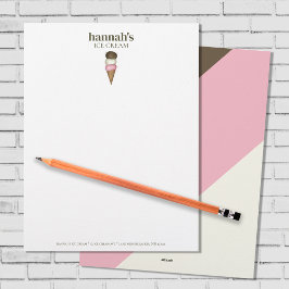 Business Stationery Ice Creme Custom Briefbogen