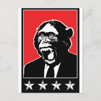 Business Suite Chimpanze Postkarte