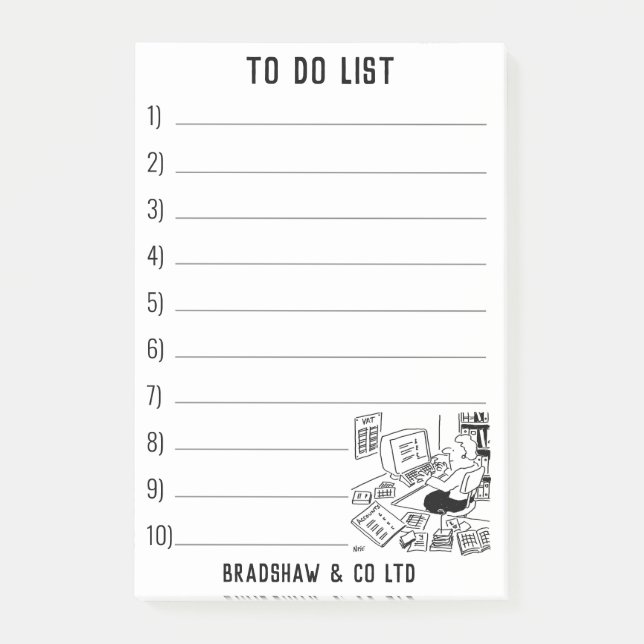 Business- und Office-Dienstleistungen für die Pers Post-it Klebezettel (Vorderseite)