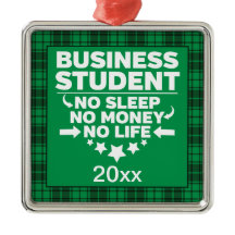 Business Uni Student Green Kariert Xmas