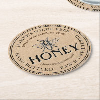Business Untersetzer für Honey Jar Heraldic Bee