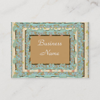 Business Visitenkarte Vintag Blue Tan
