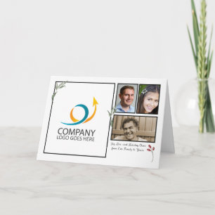 Business von allen uns Logo 4 Foto Weihnachten Karte