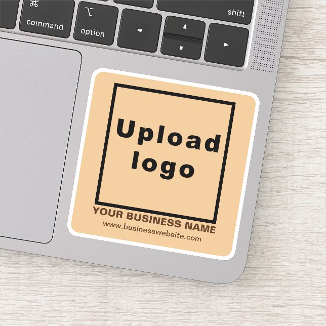 Business-Website zu Light Brown Square Vinyl Aufkleber (Detail)
