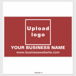 Business-Website zu Red Large Rectangle Vinyl Aufkleber