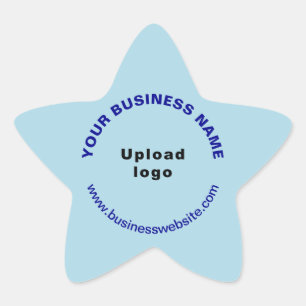 Business-Website zum Blue Star-Shape-Aufkleber Stern-Aufkleber