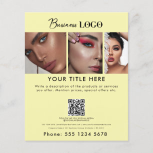 Business-Werbeaktion Schönheitshaar Nagelsalon Gel Flyer