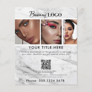 Business-Werbeaktion Schönheitshaar Nail Salon Mar Flyer