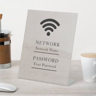 Business Wifi Morden Network Sockelschild