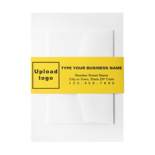 Business Yellow Portrait Format Einladungsbanderole