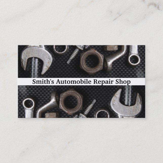 BusinessCard: Mechanics Bench Tool Visitenkarte (Vorderseite)